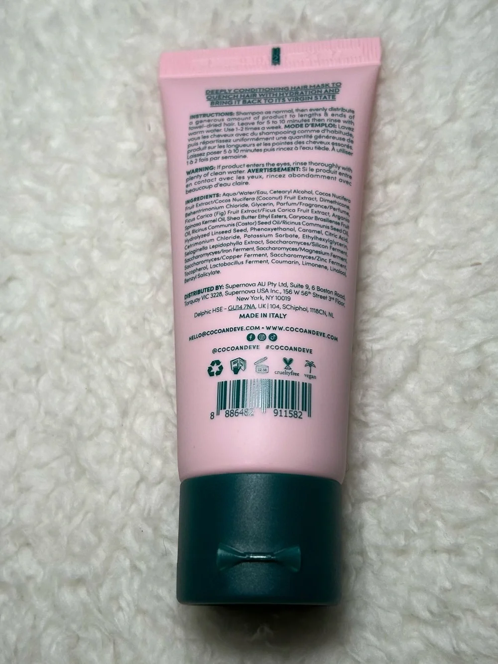 Coco & Eve Super Nourishing Coconut & Fig Hair Masque 2 oz New